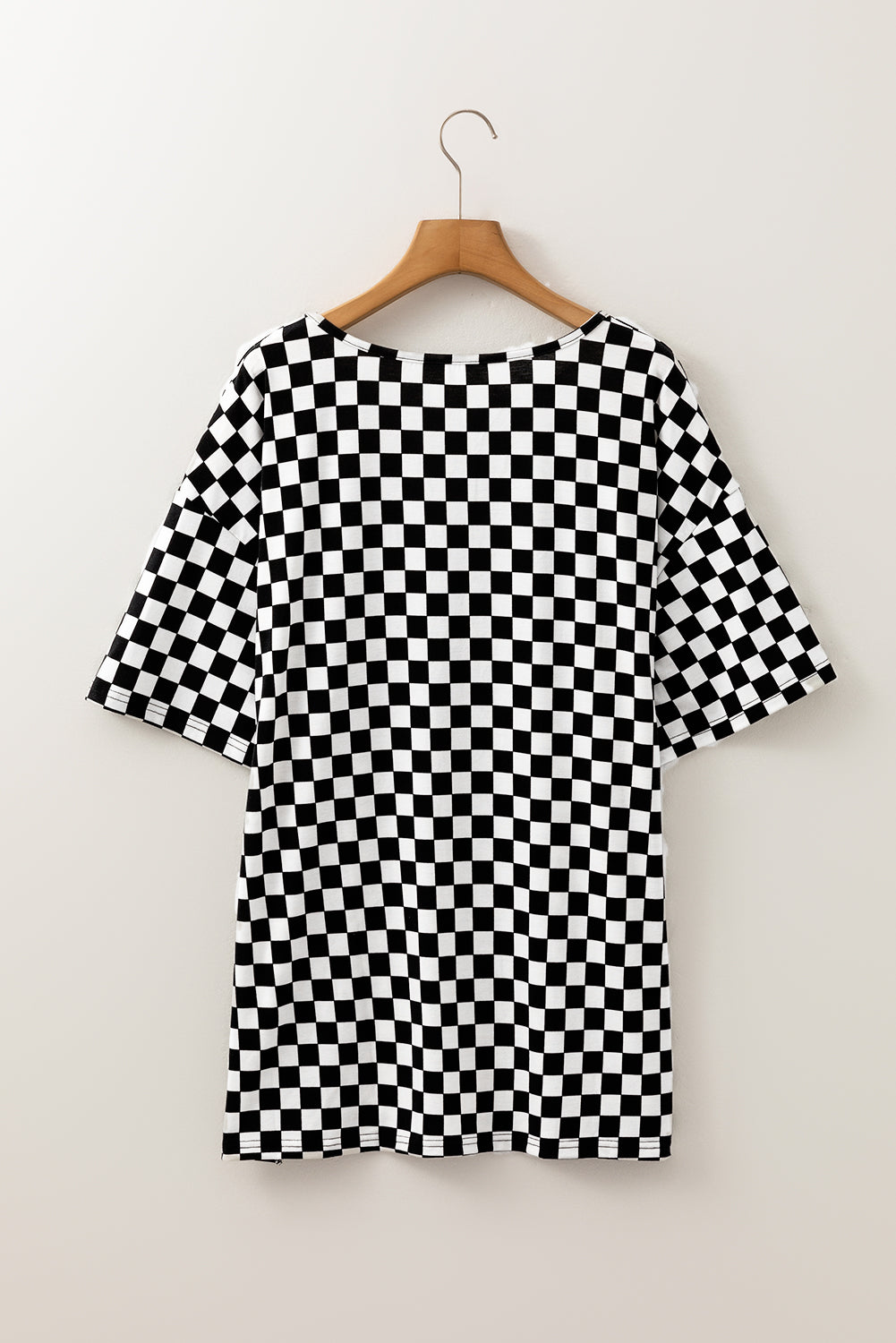 Black Checkered T Shirt