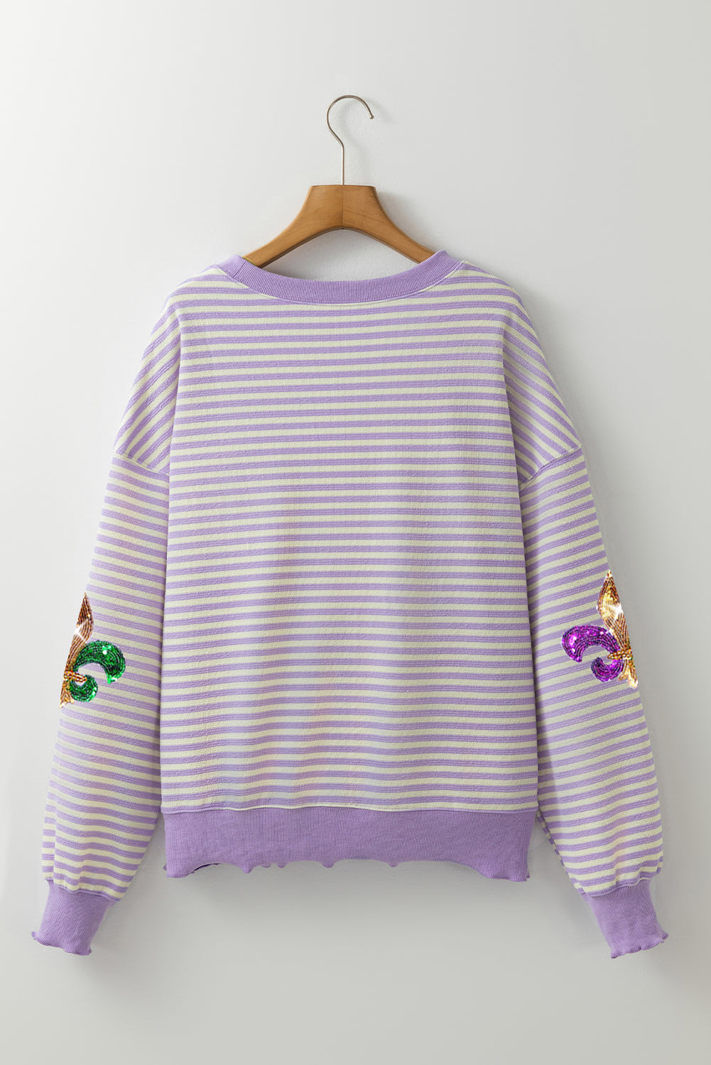 Mardi Gras Patch Long Sleeve Top