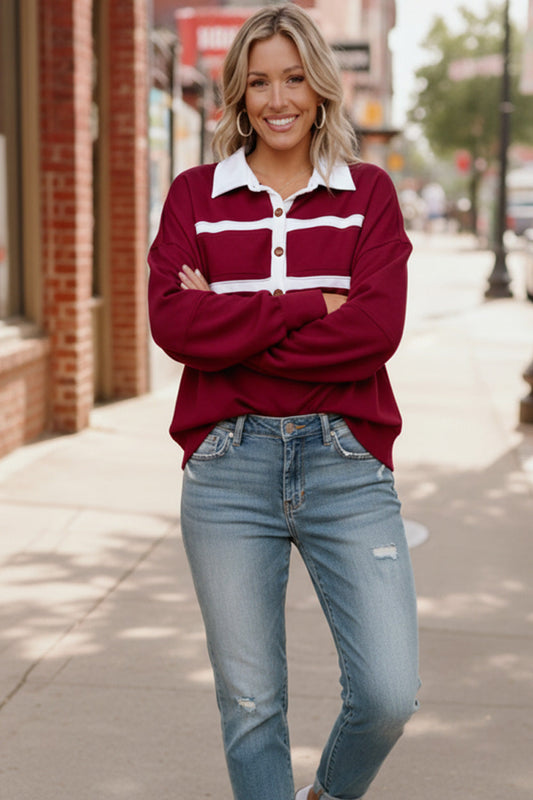 Prep School Chic Wine Polo