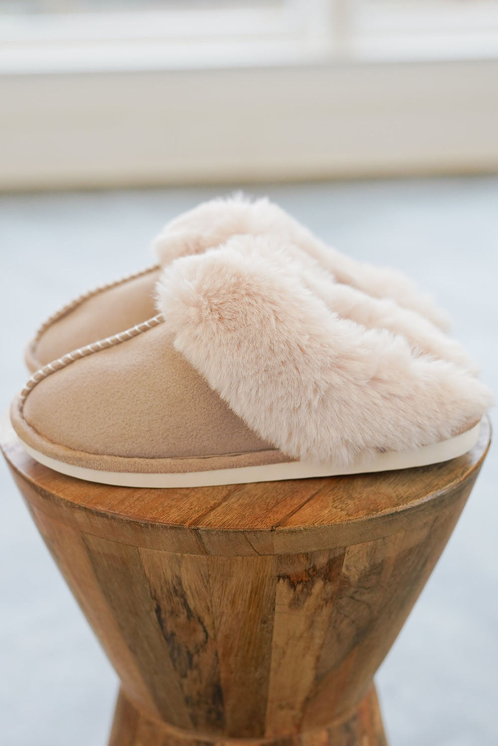 Cozy Nights Faux Suede Plush Lined Slippers