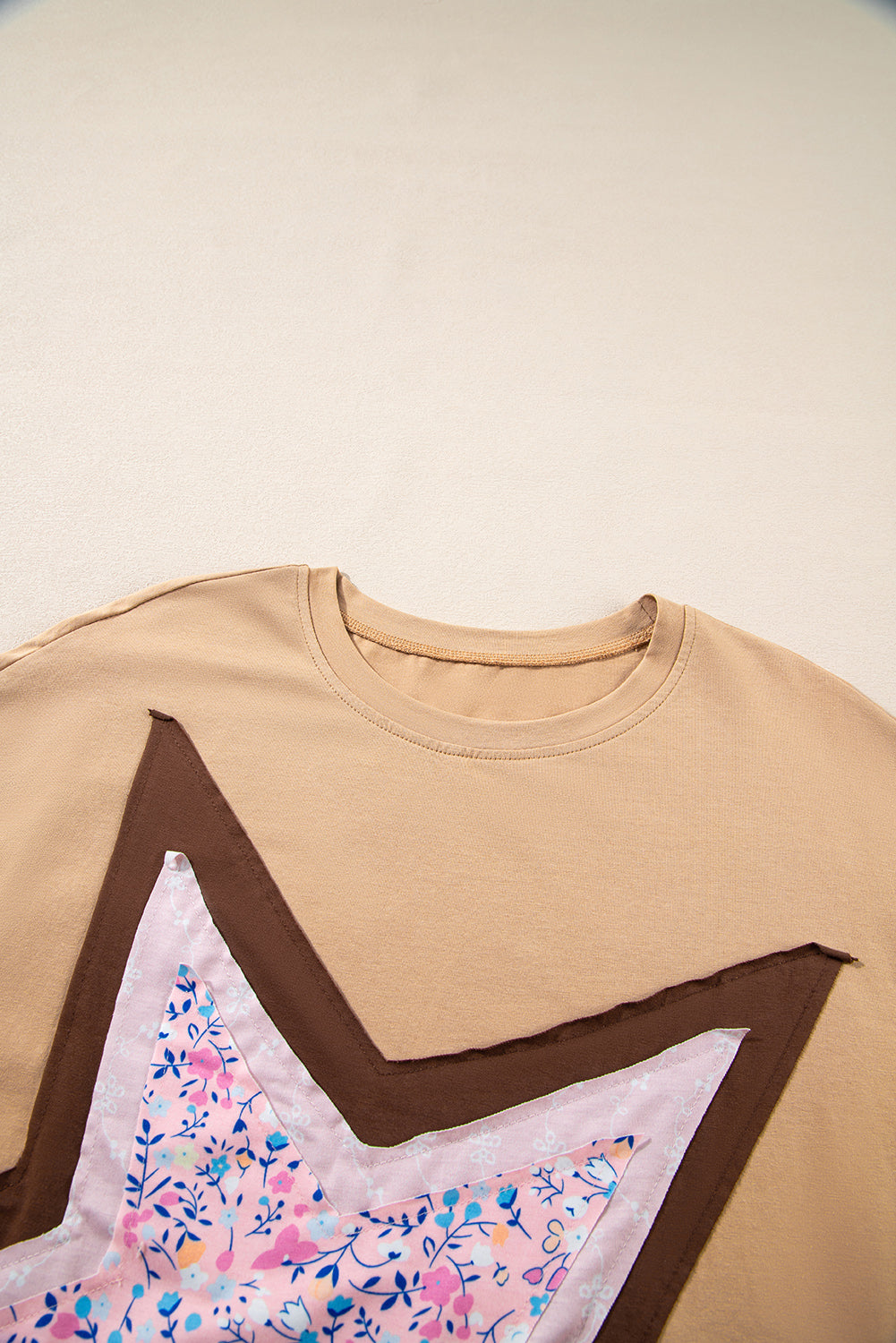 Floral Star Patchwork Top