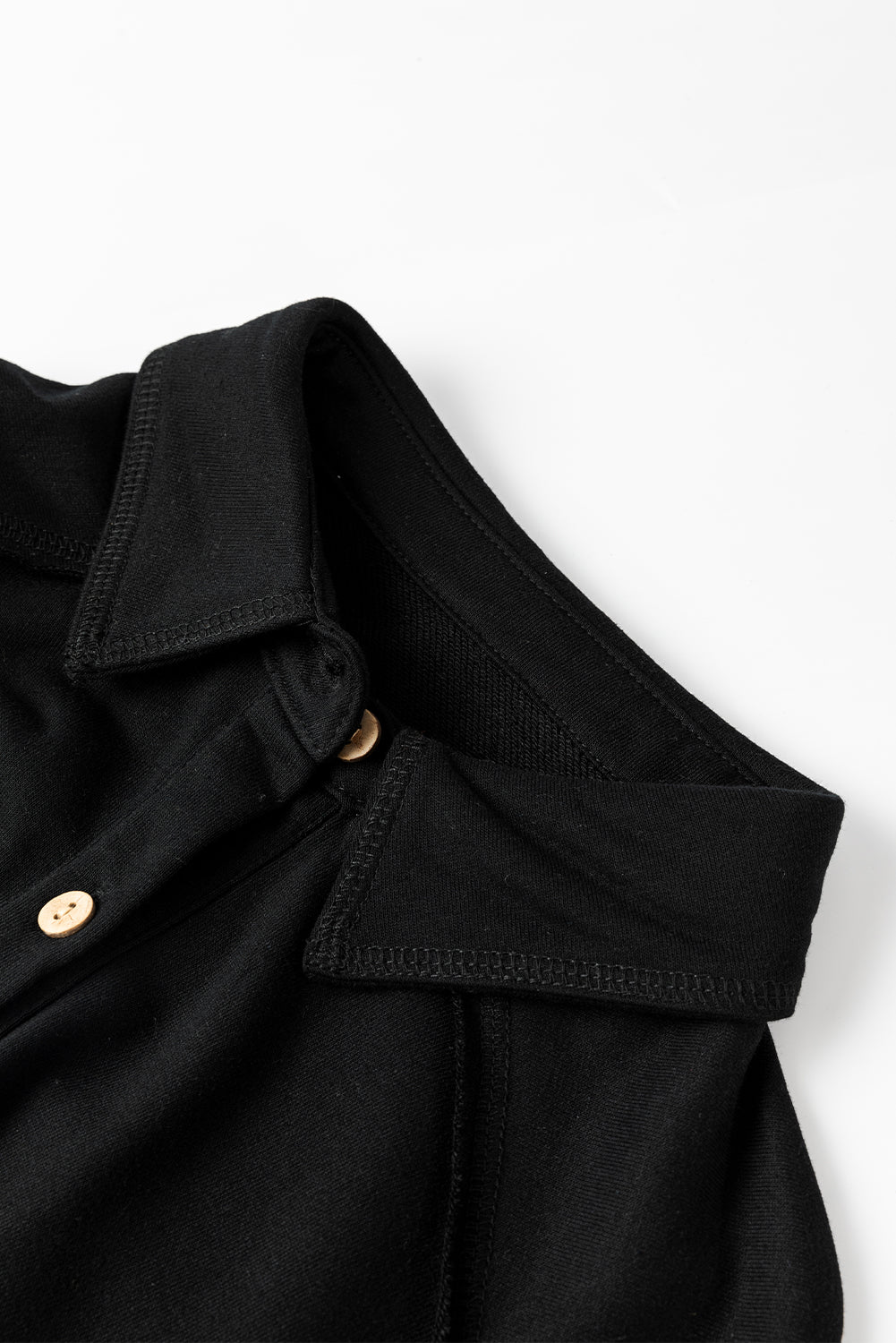 Medium Grey Waffle Knit Patchwork Exposed Seam Loose Shacket