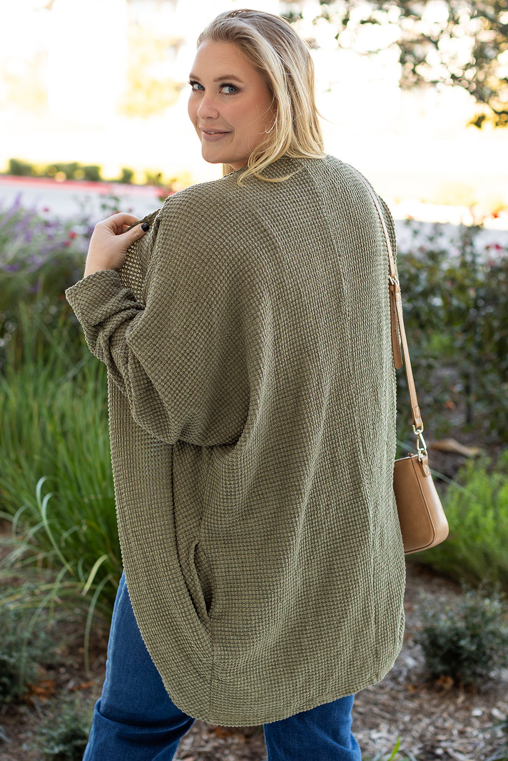 Waffle Knit Cardigan
