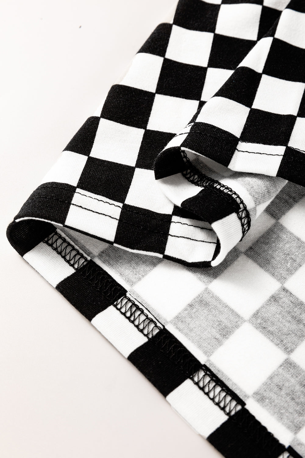 Black Checkered T Shirt