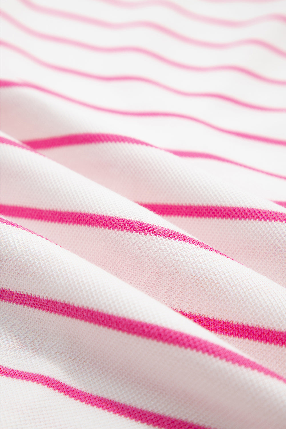 Rose Stripe Casual Wide Leg 2pcs Pants Set