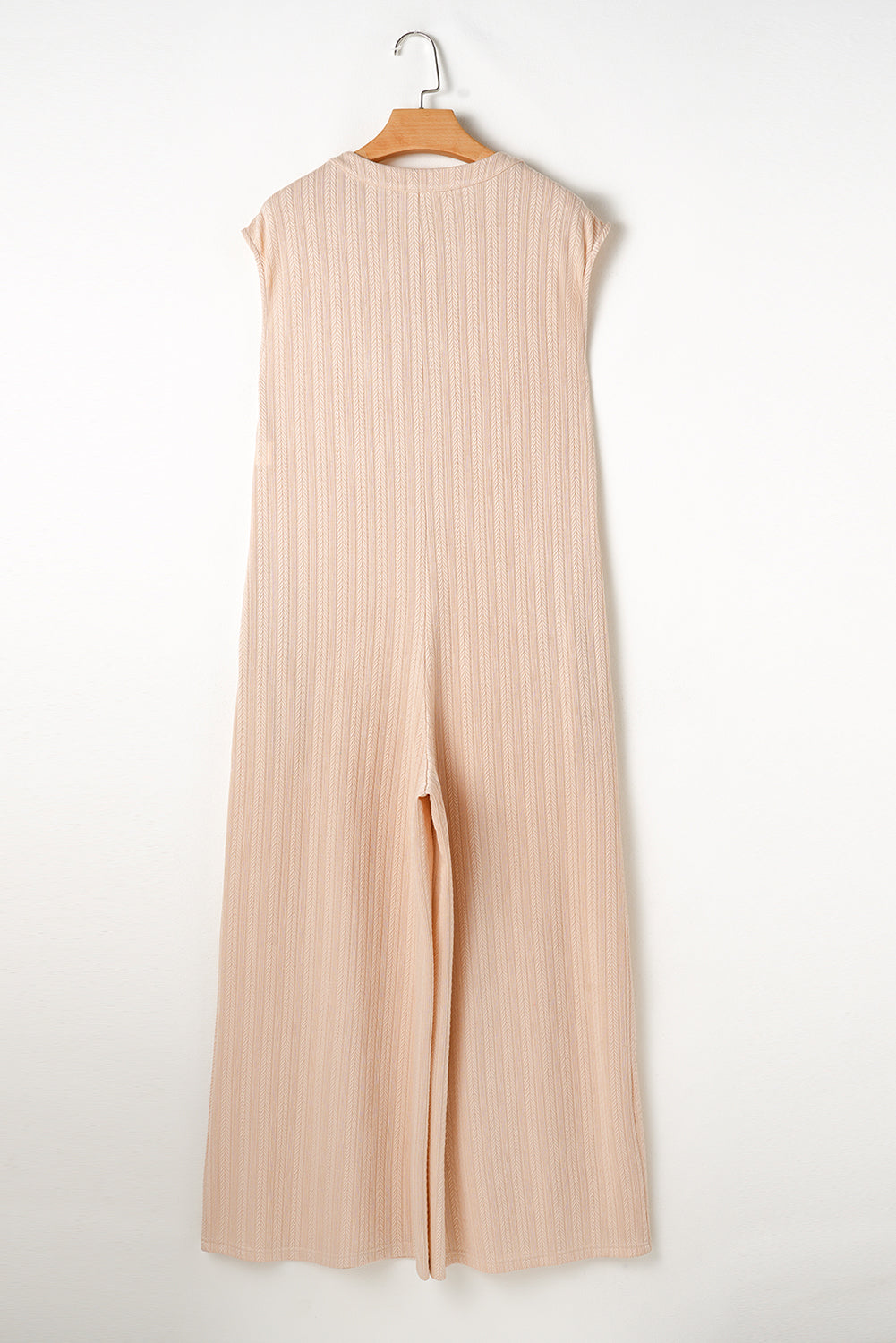 Smoke Gray Wide Leg Sleeveless Jumpsuit