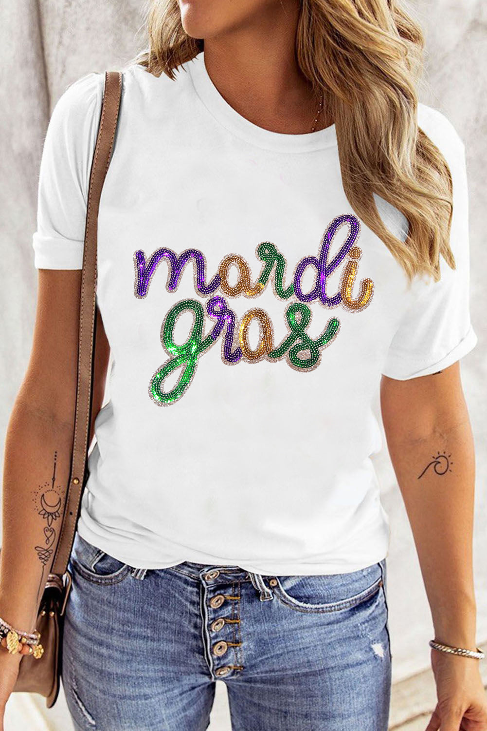 Mardi Gras Graphic T Shirt