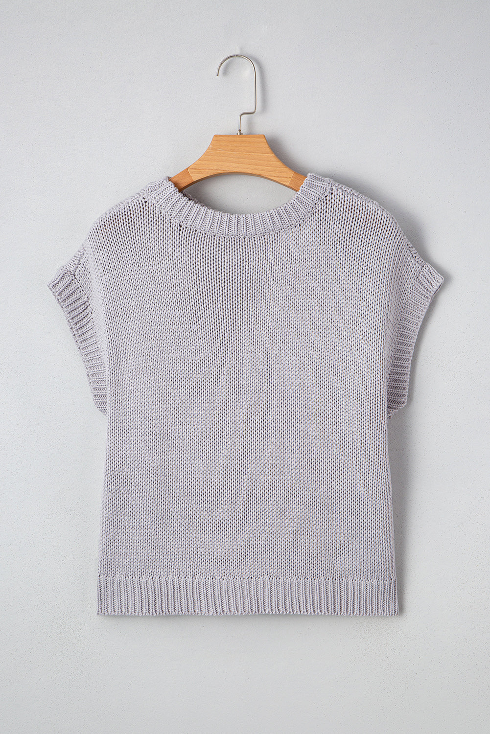 Bowknot Appliqué Cap Sleeve Sweater