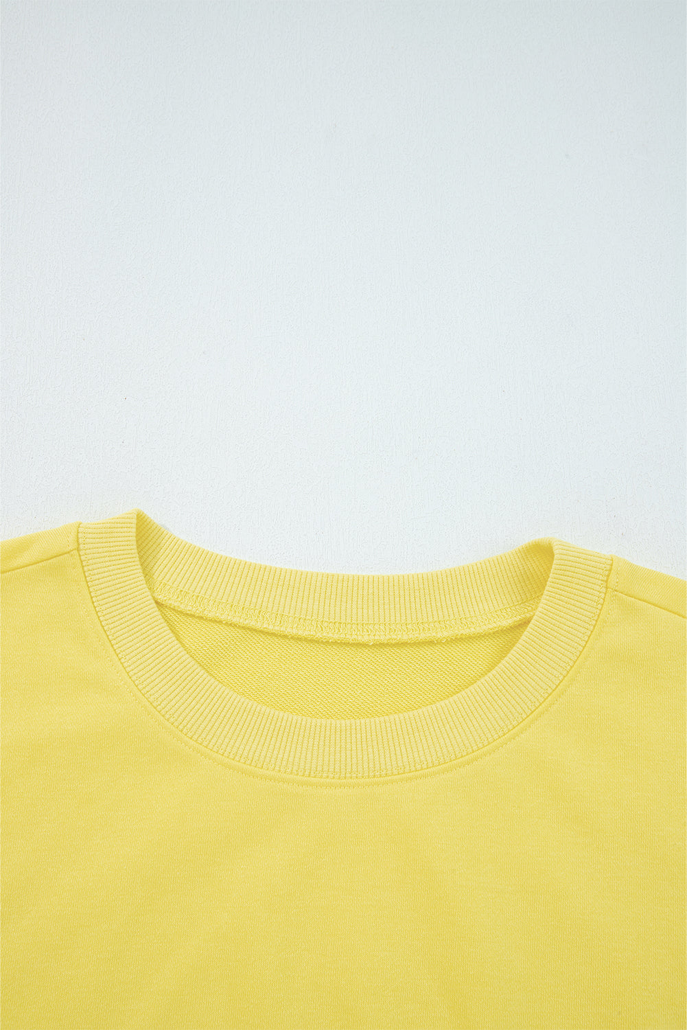 Yellow Puff Sleeve Pullover and Wide Leg Pants Set