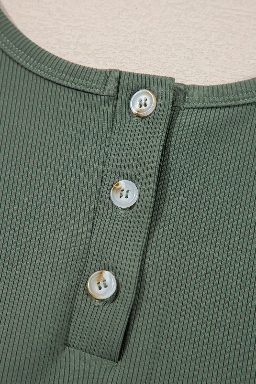 Vineyard Green Buttoned Drawstring Waist Sleeveless Wide Leg Jumpsuit
