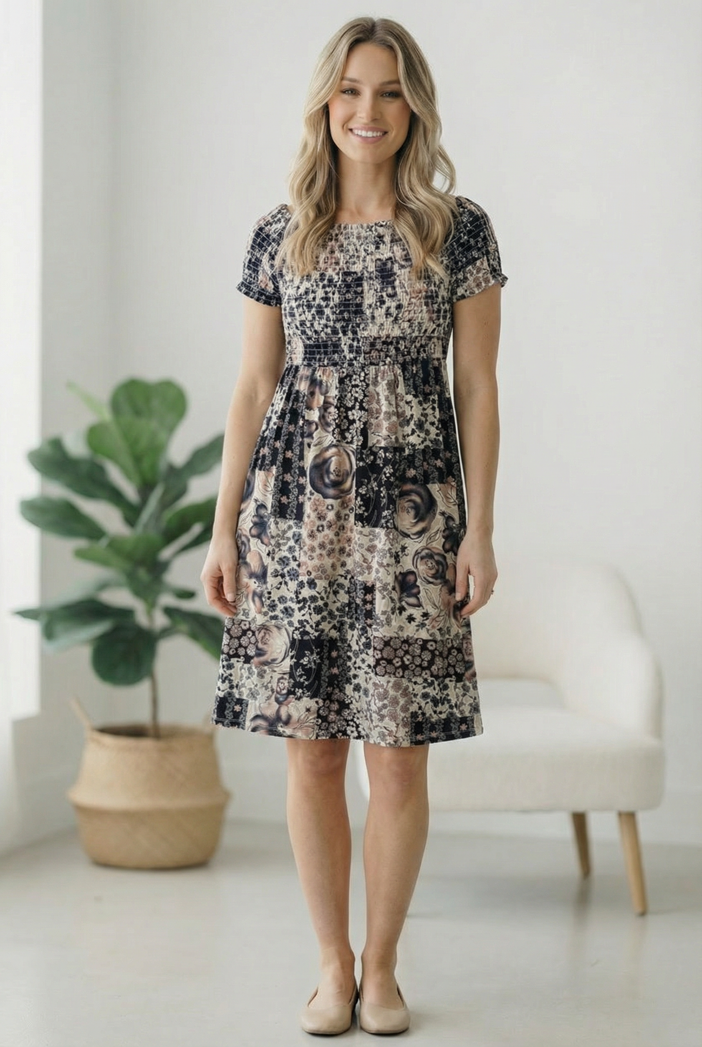 My Favorite Chapter Patchwork Dress